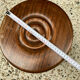 Tabouret en bois brutaliste