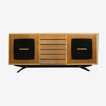 Mid-Century Swedish Modern Teak & Beech Sideboard Model Forum by Gillis Lundgren for Ikea, 1955