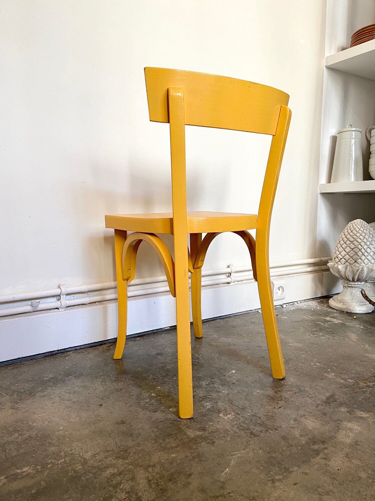 Chaise enfant Baumann en bois jaune