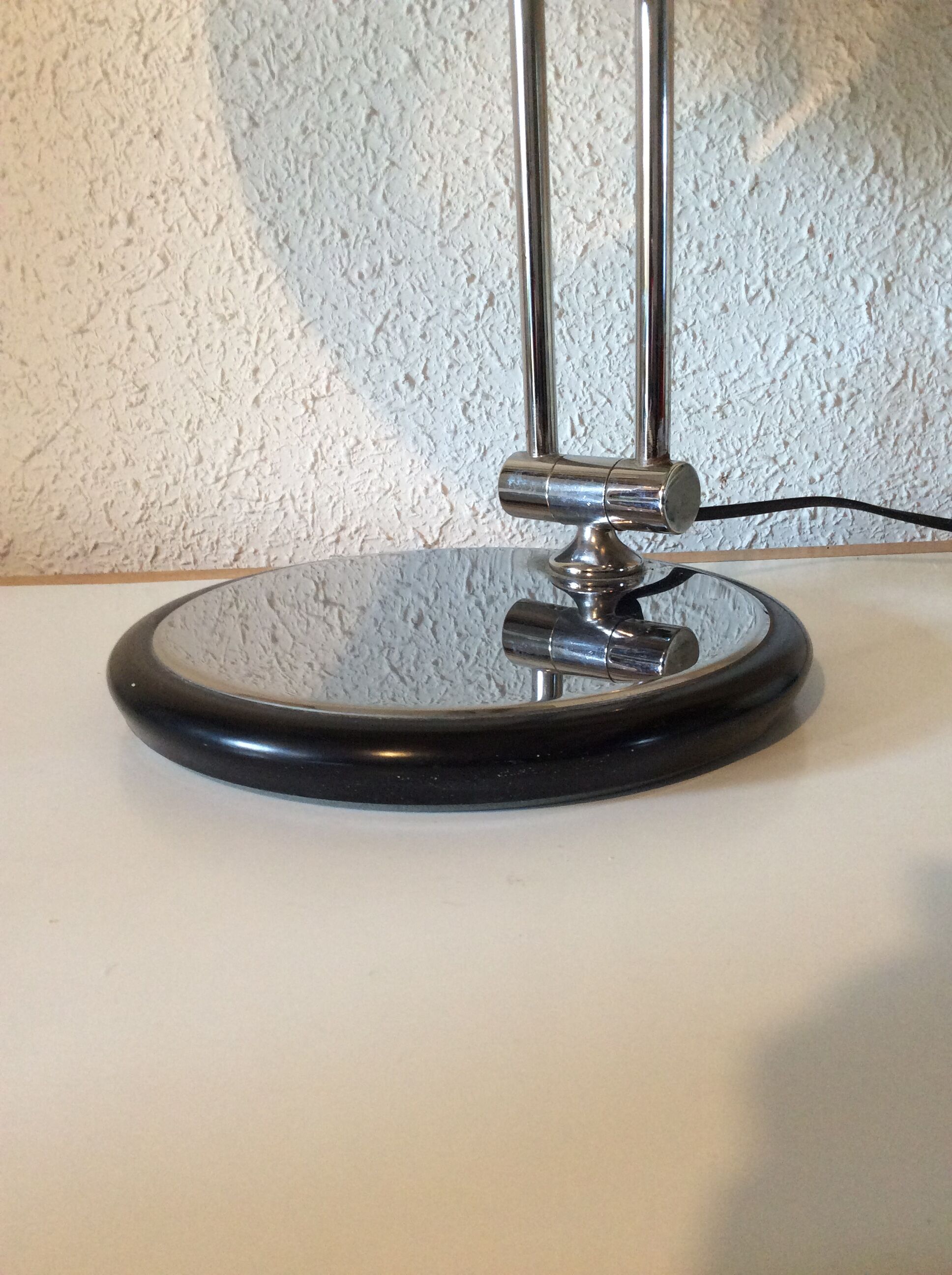 Black vintage Aluminor lamp