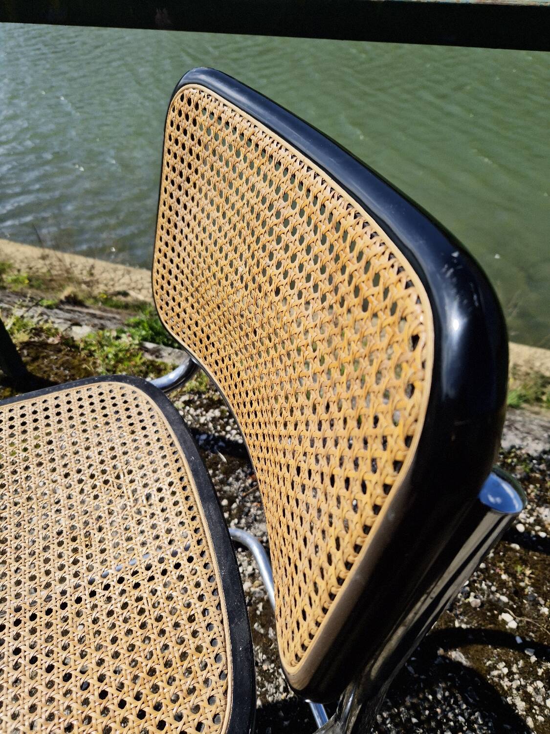Marcel Breuer B32 chair in original canework