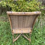 rattan cane armchair