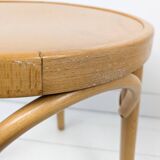 Mid Century Pouf Bois courbé Bois Pouf en bois Chevet Pouf à fleurs Skandi Scandinave D