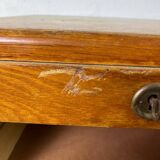 Vintage curtain file cabinet