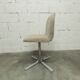 Swivel chair in chrome and clean, sturdy patterned fabric from the 1970s.