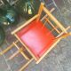 Cheval a bascule en bois vintage
