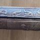 Vintage leather embossed cigar and cigarette box – Mythology theme