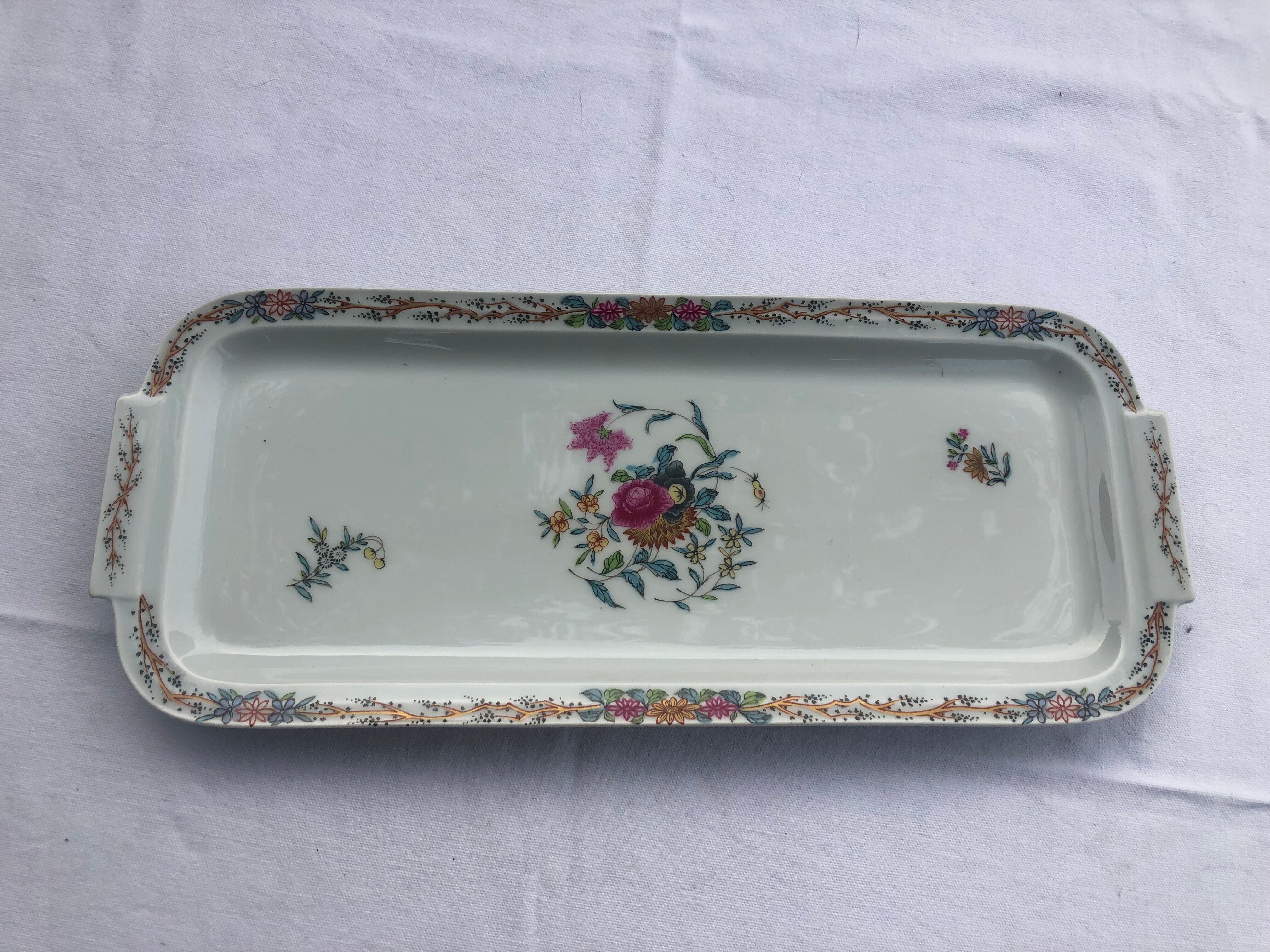 Cake dish haviland pondichery