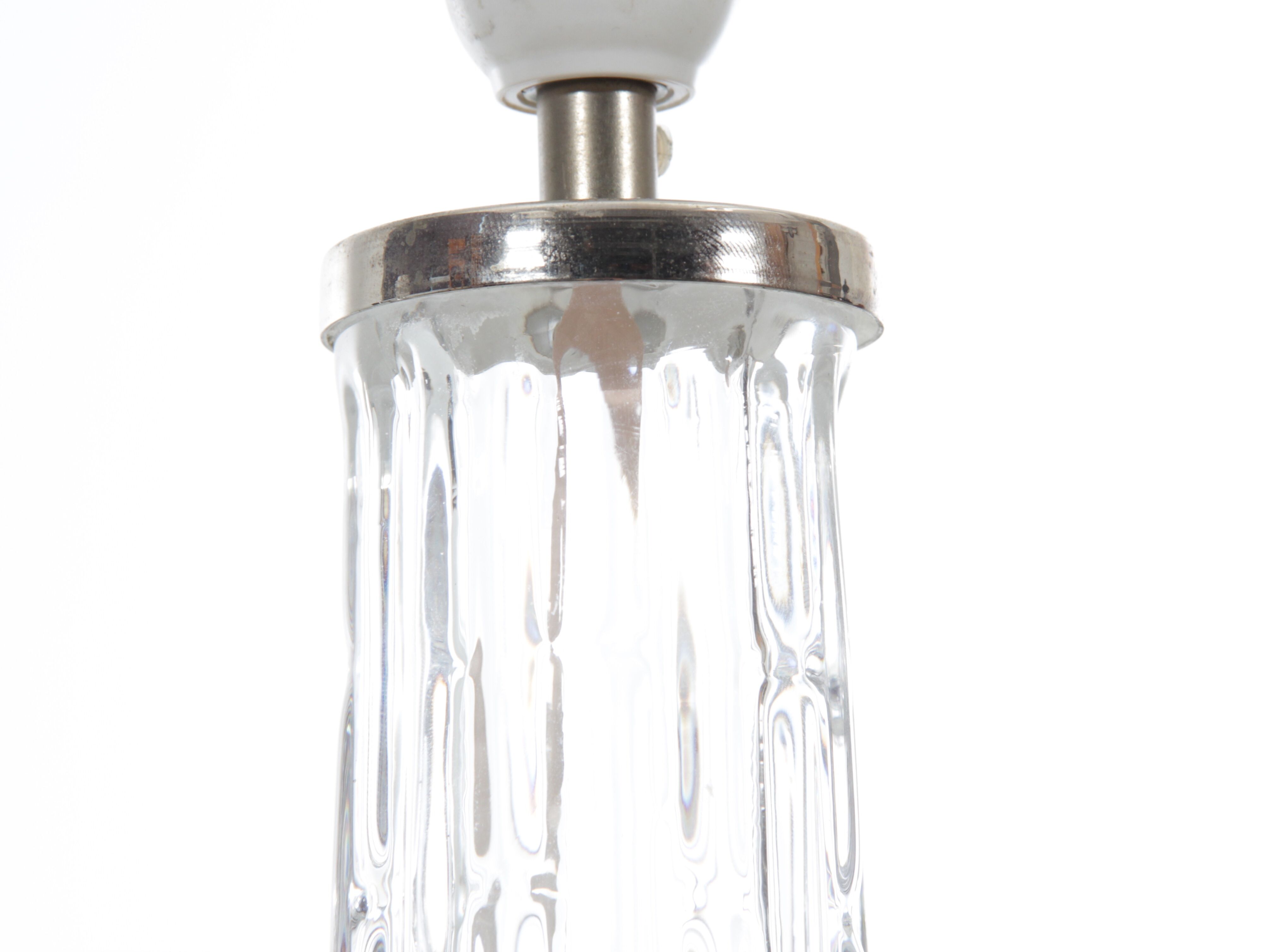 Pair of crystal table lamps