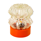 Dôme encastré années 70 base orange