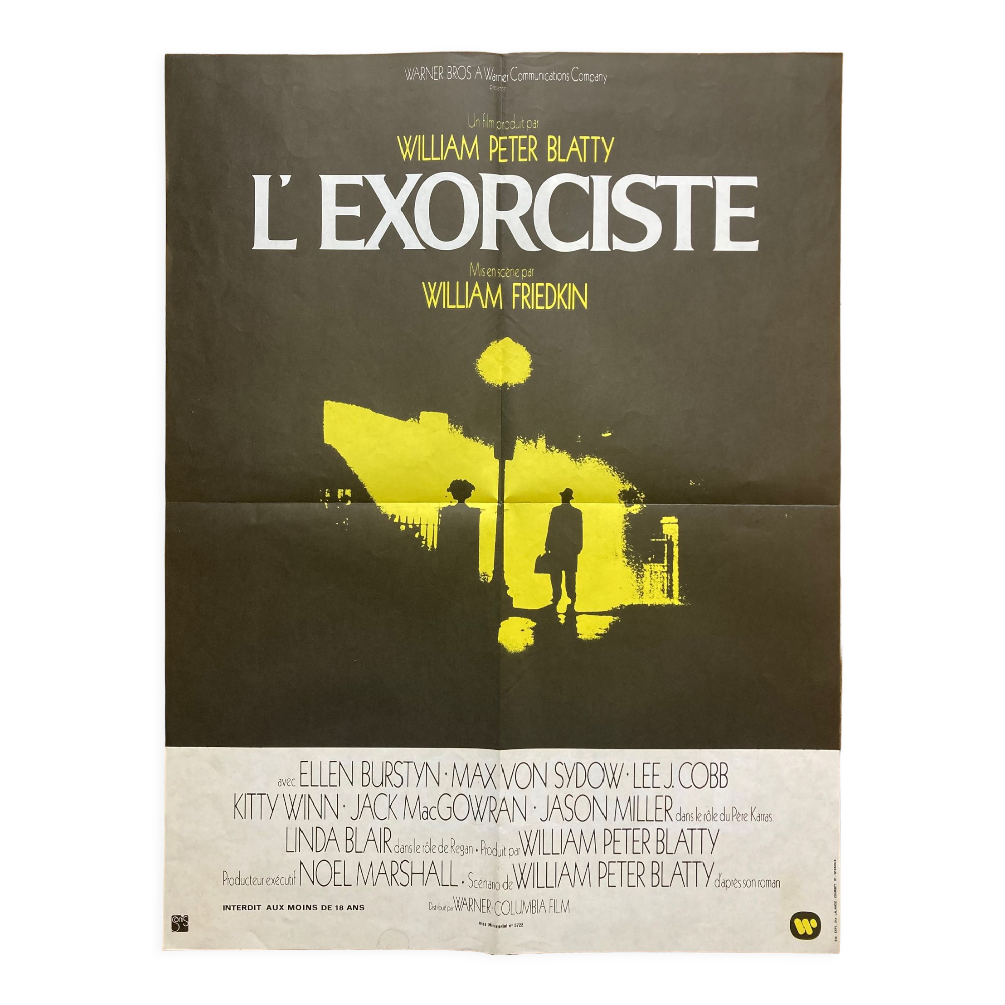 Affiche cinéma originale "l'exorciste"