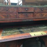 Restoration-era mahogany cylinder desk