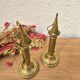 Bougeoirs vintage laiton