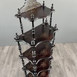 Étagère Napoléon III en bois noirci, fin XIXe siècle