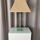 Vintage Hollywood Regency Acrylic Table Lamp with Original Woven Shade