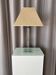 Vintage Hollywood Regency Acrylic Table Lamp with Original Woven Shade