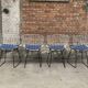 4 chaises 420 par Harry Bertoia pour Knoll International, 1960