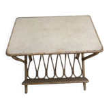 Rattan Side Table / Magazine Rack