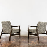 Pair of Mid-Century Modern GFM 87 Armchairs by Juliusz Kędziorek, 1960s
