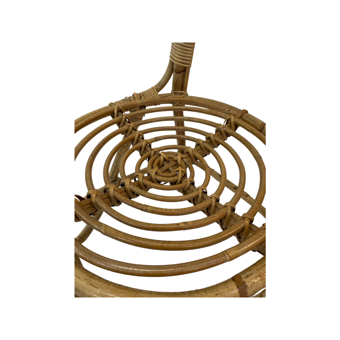 Chaise vintage en rotin Rohe Noordwolde