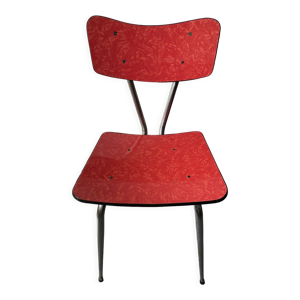 chaise formica rouge