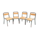 Suite de 4 chaises d’école Stella