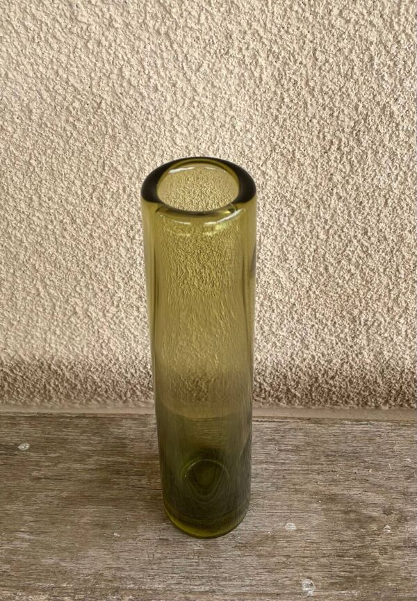 Vase en verre vert danois par Per Lütken pour Holmegaard