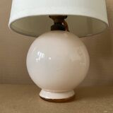 Small old glass table lamp