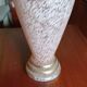 Pink and gold blown glass vase