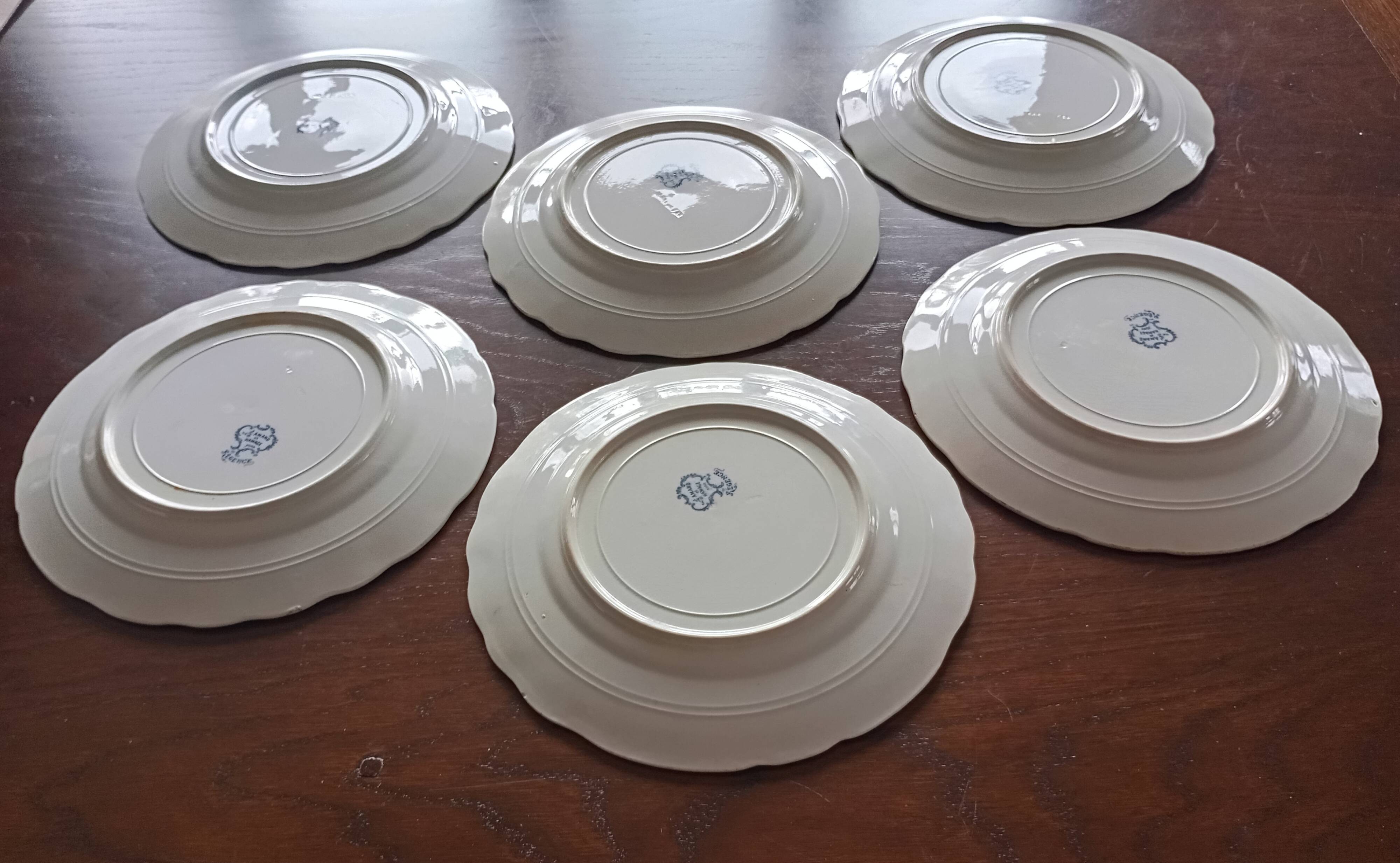 Flat plates ironstone St Amand Hamage 'Regency'