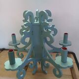 Gustavian style wooden chandelier