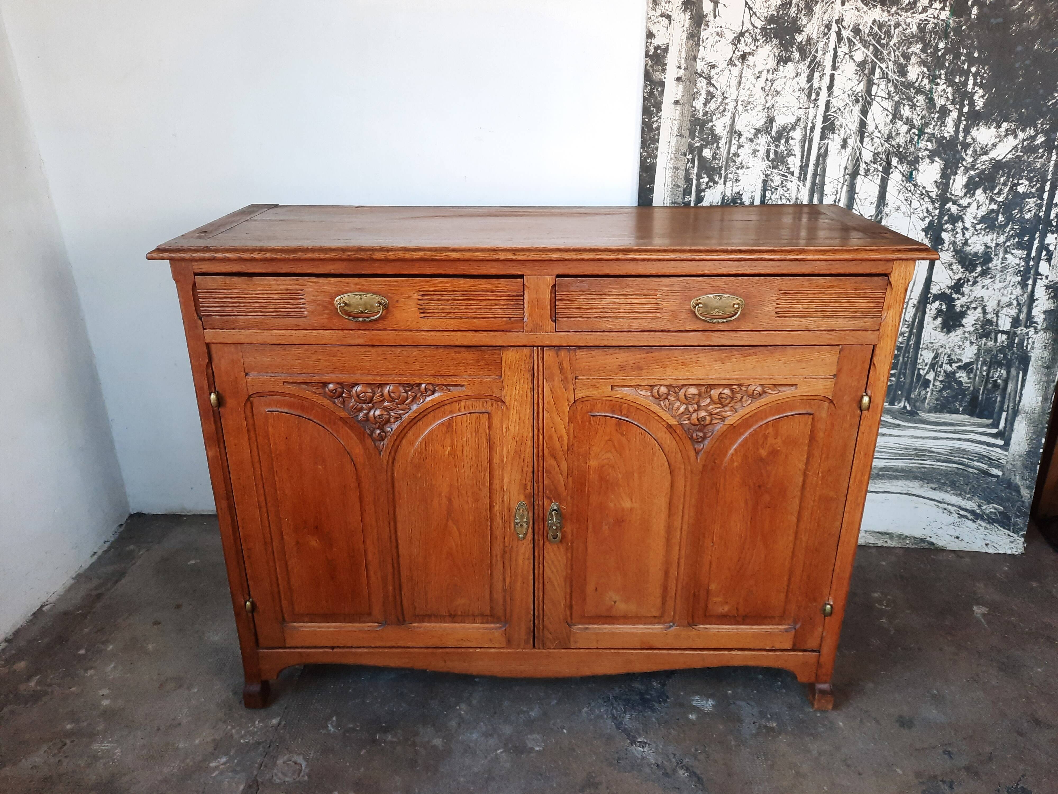 Parisian oak sideboard