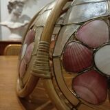 Suspension nacre et bambou