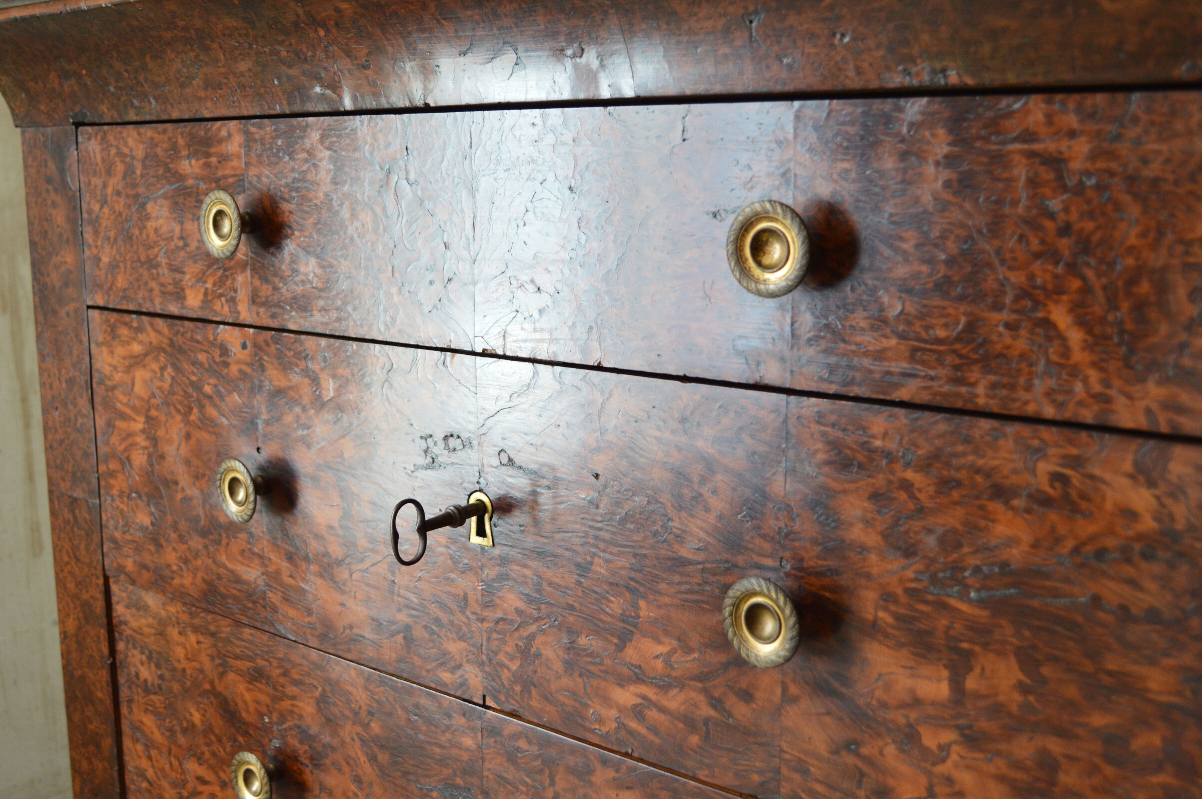 Charles X Cchest of drawers in Cedar Magnifier circa 1830