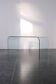 Bureau en verre par Fiam