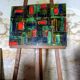 Original painting from the 1950s, ceramic squares.