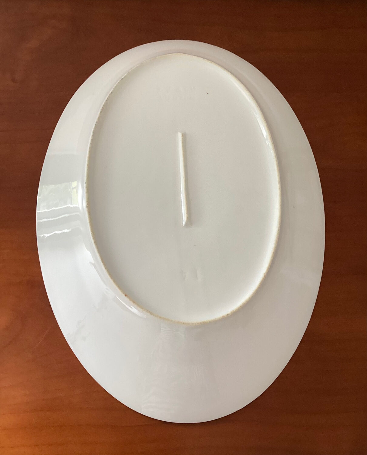 Old oval serving dish L.J. Cie Vierzon