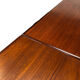 Table à manger vintage Topform en teck massif extensible 1960