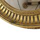 Large Round Wooden Butler Mirror Convex Mirror Witch's Eye Gold