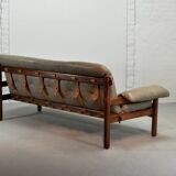 Jean Gillon Brazilian Jacarandá Wooden 3-Seat Sofa for Woodart, Brazil, 60s