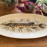 Plat à poisson faïence Gien