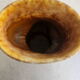 Vintage organic ceramic vase with a flamed glaze – Signed Accolay