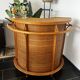 Bar and bamboo rattan stools 1970 maugrion gatti
