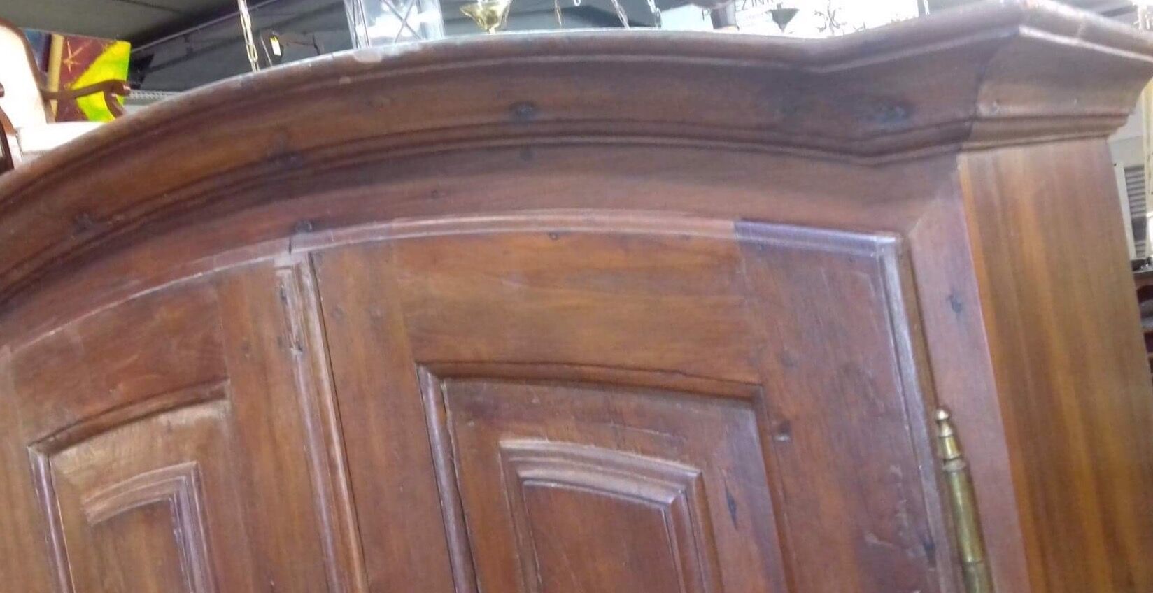 Armoire coloniale bois exotique XlX