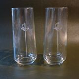 Set of 2 glasses with engraved sword