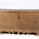 Oak coffin with carvings from around the year 1760s