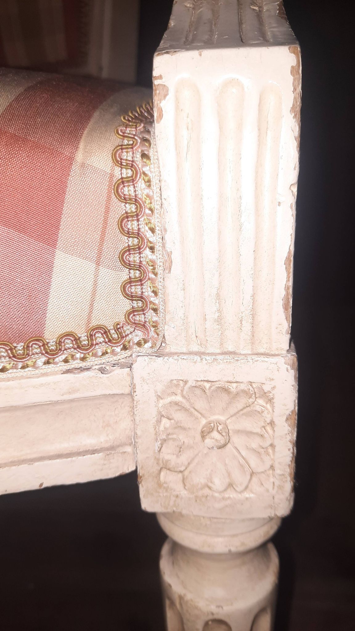 Lacquered armchair in the Louis XVI style