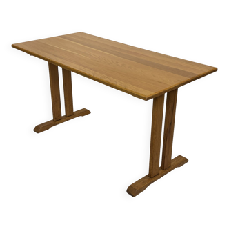 Vintage shaker dining table in oak minimalist design 70's