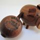 pig and fish wood teak vintage Scandinavian toy 60s