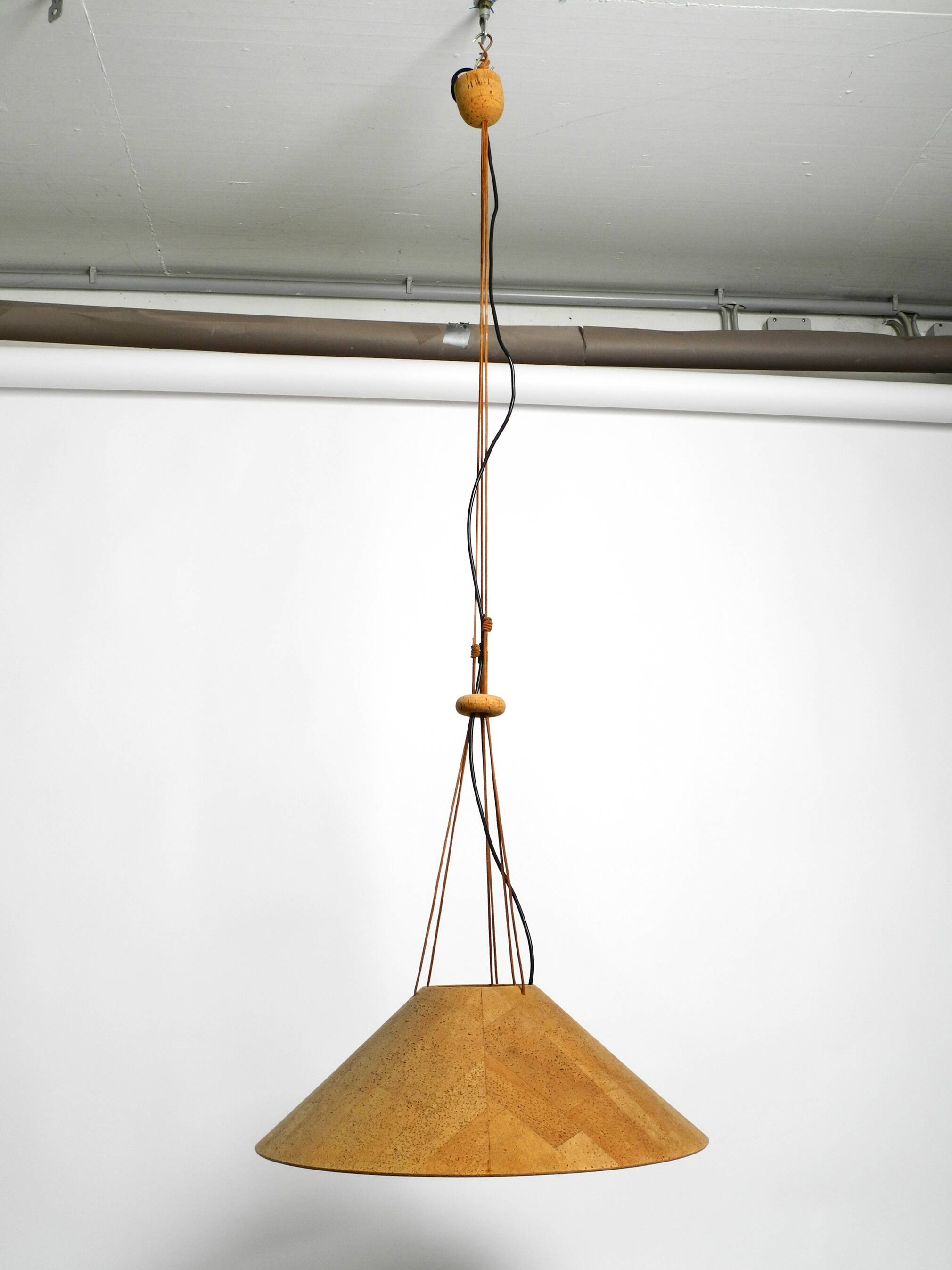 1970s cork ceiling lamp by M-Design | by Willhelm Zanoth and Ingo Maurer